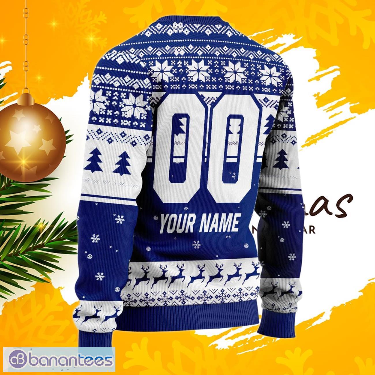 Chelsea Grinch Ugly Christmas Sweater Custom Number & Name - Banantees