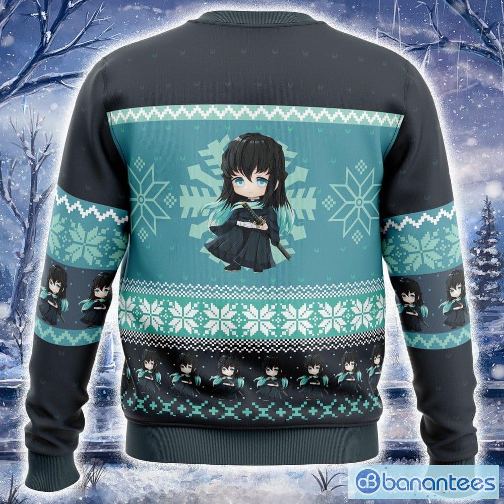 chibi muichiro tokito 3d sweater new gift christmas for men and women 1 image Chibi Muichiro Tokito 3D Sweater New Gift Christmas For Men And Women - Chibi Christmas Muichiro Tokito Ugly Christmas Sweater Photo 2