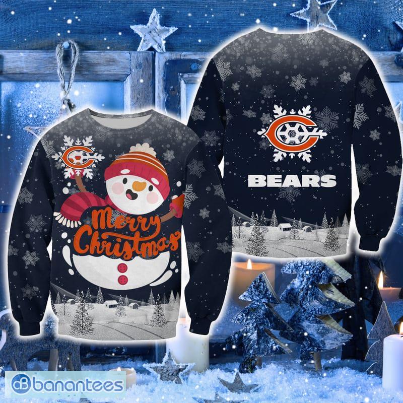 Chicago Bears Christmas Snowman Boutique Sweater New For Men And Women Gift Holidays - Chicago Bears Christmas Snowman Boutique Sweater New For Men And Women Gift Holidays