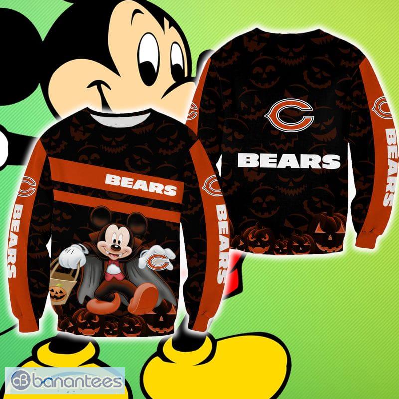 Chicago Bears Halloween Mickey Mouse Boutique Ugly Sweater For Men And Women Gift Fans - Chicago Bears Halloween Mickey Mouse Boutique Ugly Sweater For Men And Women Gift Fans