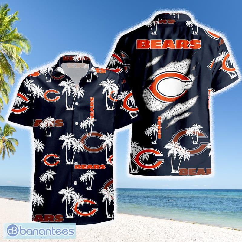 Chicago Bears Hawaiian Shirt Tiki Tropical Aloha Pattern Shirt For