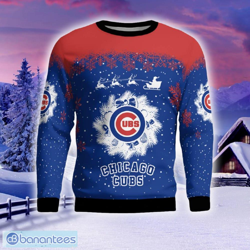 chicago cubs winter is comingall over print sweater for christmas gift men and women image Chicago Cubs Winter is ComingAll Over Print Sweater For Christmas Gift Men And Women - Chicago Cubs Winter is Coming Ugly Sweater_2