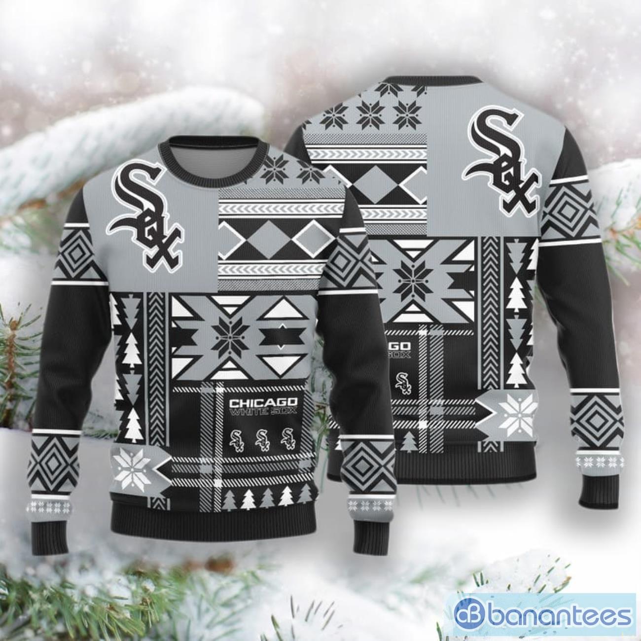 Chicago White Sox Skull Pattern Knitted Sweater For Christmas -  Freedomdesign