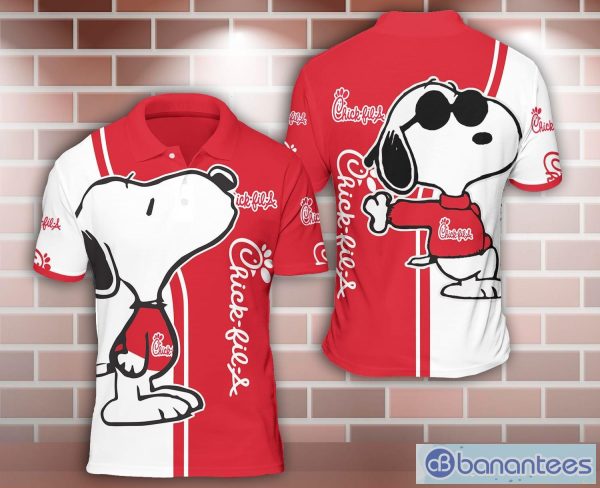 chick-fil-a Snoopy Kiss 3D Polo Shirt For Sport Lover Product Photo 1