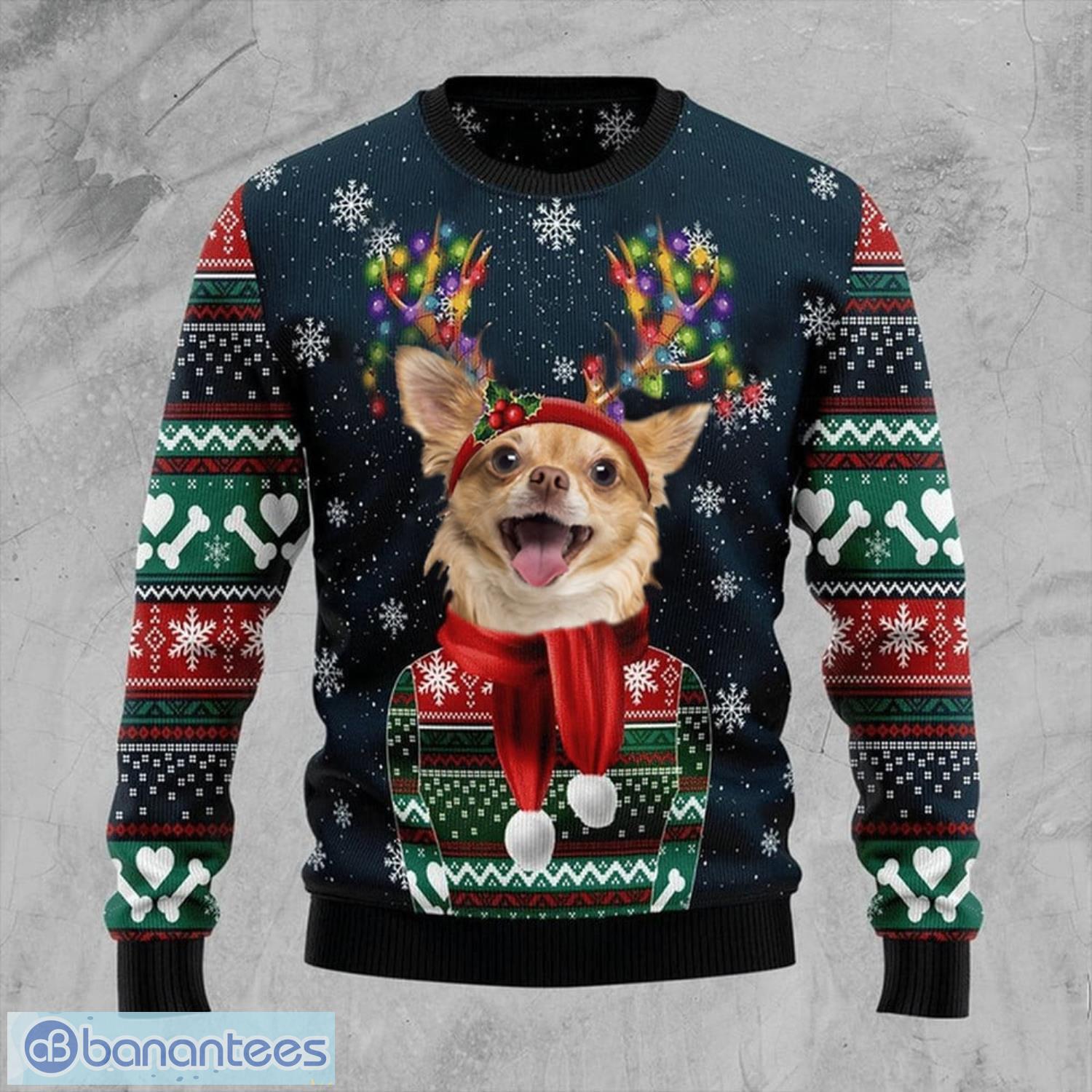 Chihuahua ugly christmas on sale sweater