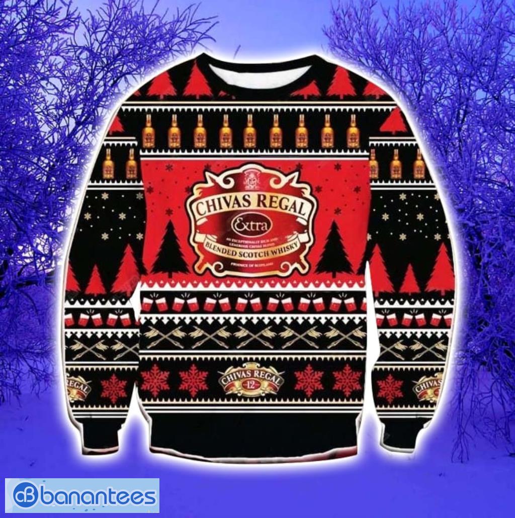 chivas whisky ugly christmas sweater image Chivas Whisky Ugly Christmas Sweater Product Photo 1
