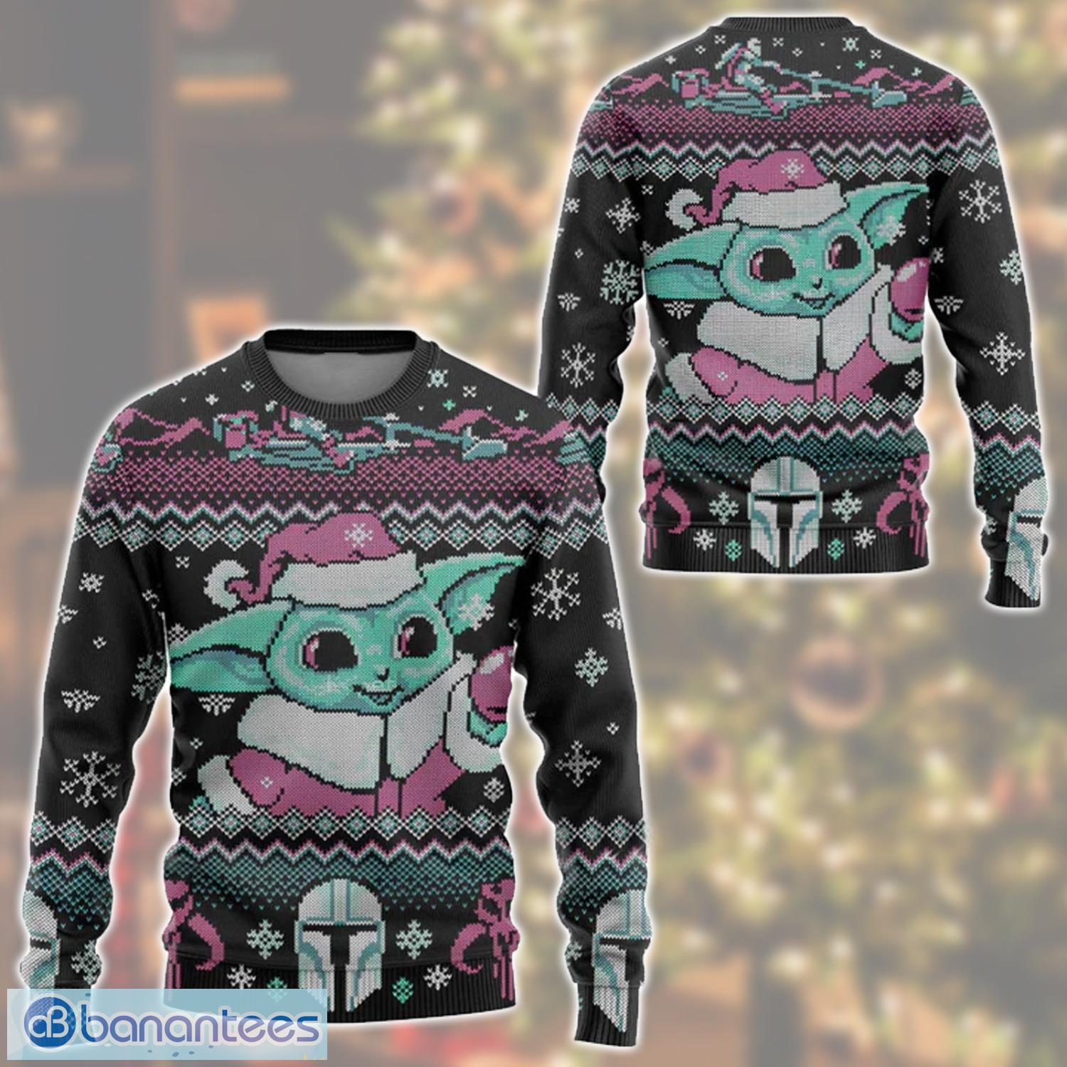 New York Yankees Baby Yoda Star Wars Unisex Ugly Christmas 3D Sweater  Trending 2023 Christmas Gift - Banantees