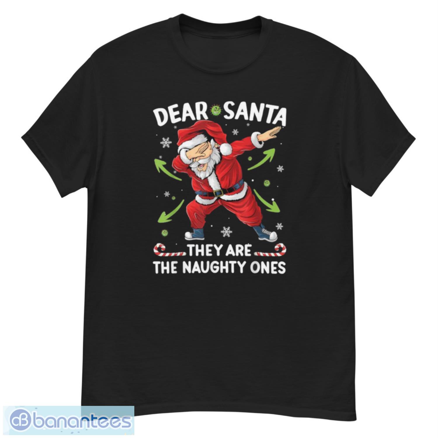 christmas-dabbing-dear-santa-they-are-the-naughty-ones-xmas-shirt.jpeg Christmas Dabbing Dear Santa They Are The Naughty Ones Xmas Shirt - G500 Men’s Classic T-Shirt