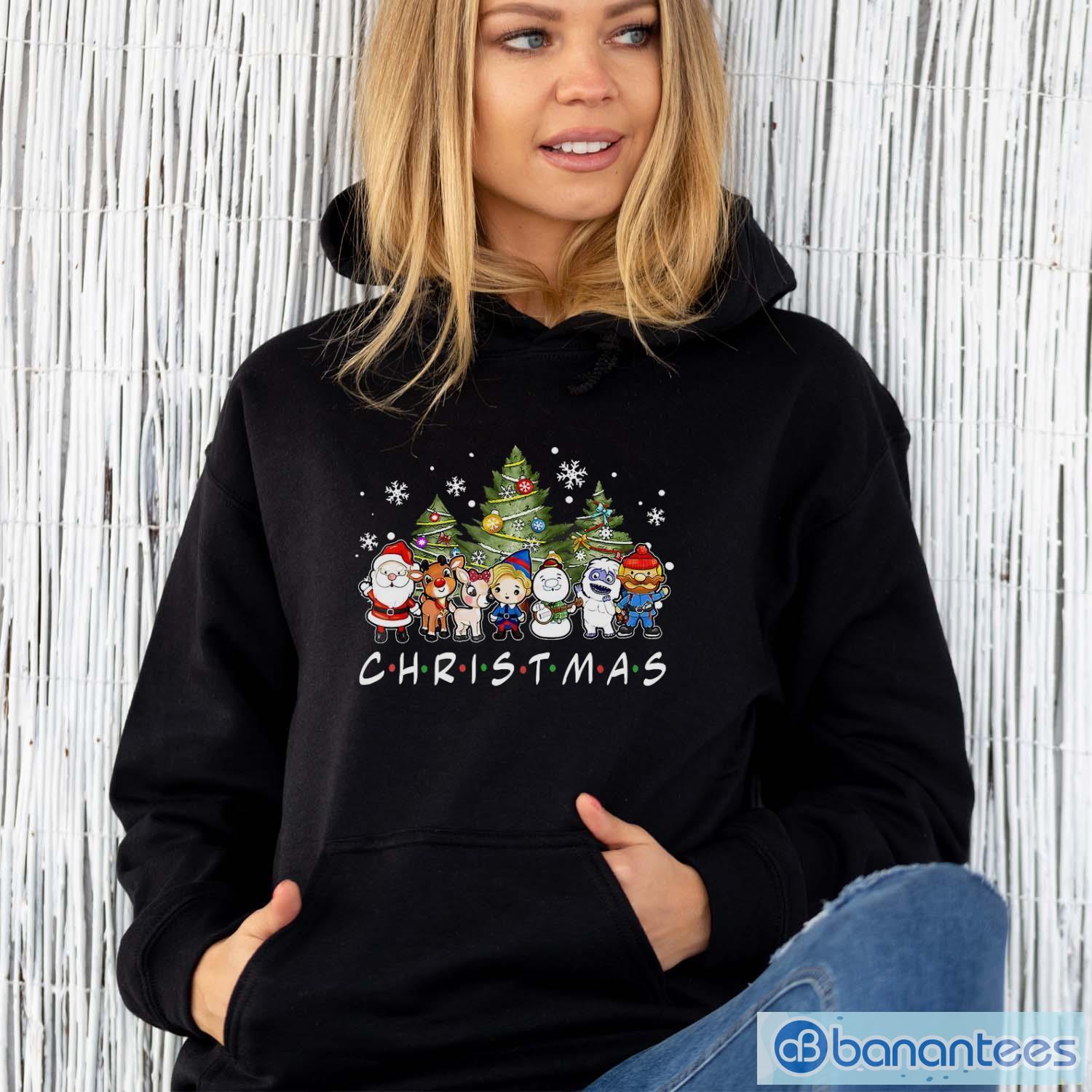Christmas Family Friends Santa Rudolph Snowman Pajamas Shirt - Unisex Hoodie Christmas Family Friends Santa Rudolph Snowman Pajamas Shirt - Unisex Hoodie