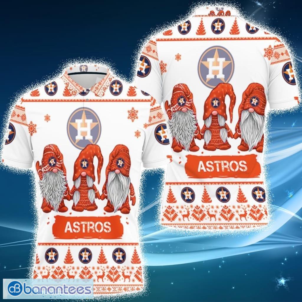 Christmas Gnomes Houston Astros Christmas Polo Shirt - Banantees