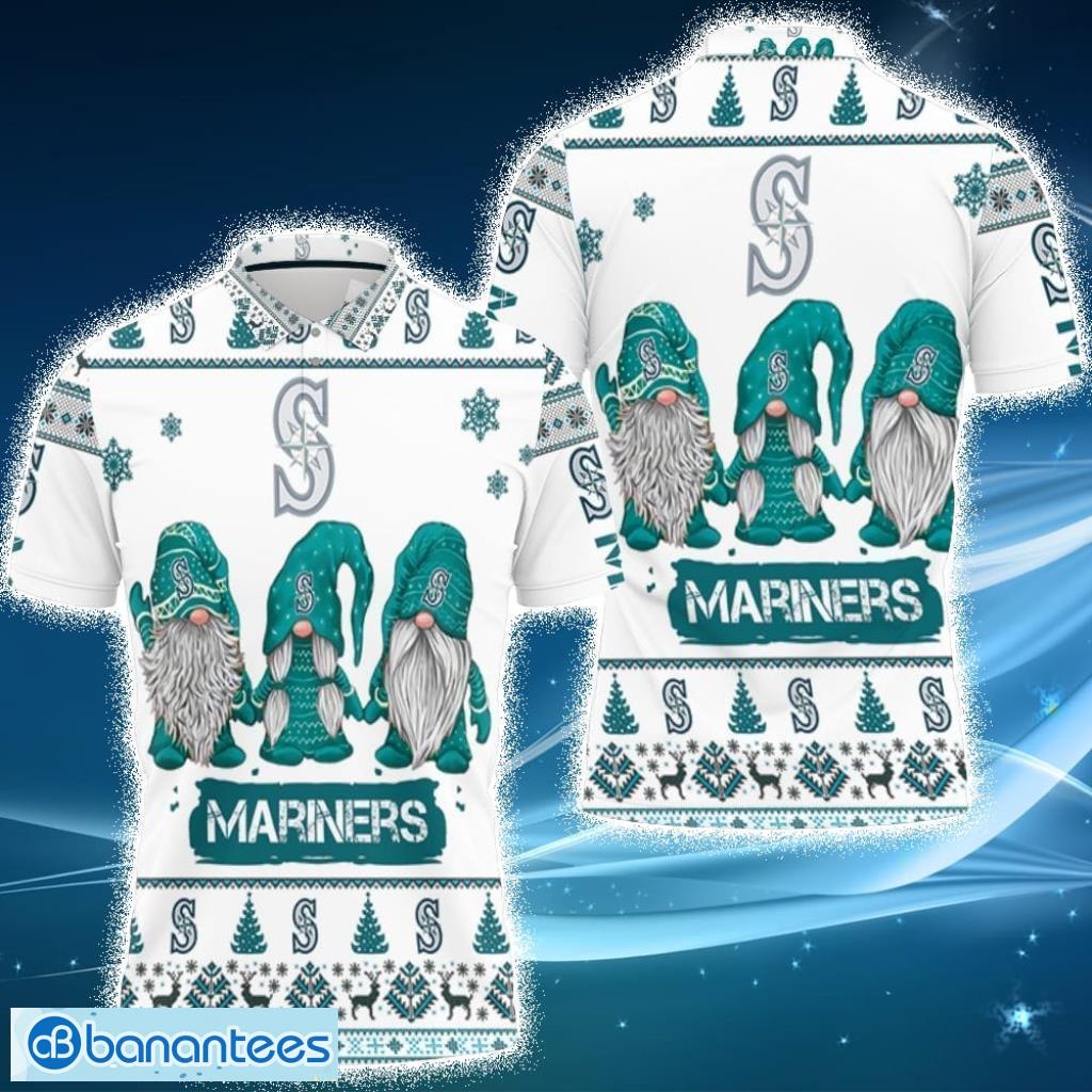 Christmas Gnomes Seattle Mariners Christmas Polo Shirt - Banantees