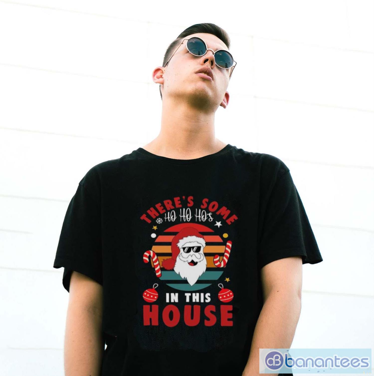 christmas house party shirt funny santa claus shirt crewneck 2 image Christmas House Party Shirt, Funny Santa Claus Shirt Crewneck - G500 Gildan T-Shirt