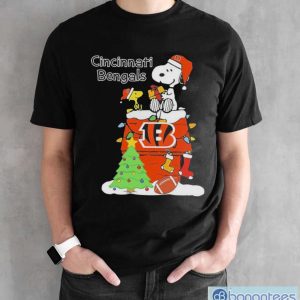 Christmas Snoopy Cincinnati Bengals Shirt - Black Unisex T-Shirt
