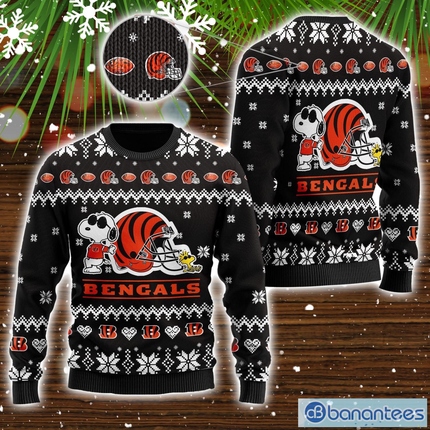 Cincinnati Bengals Cute The Snoopy Show Football Helmet Name Sweater ...