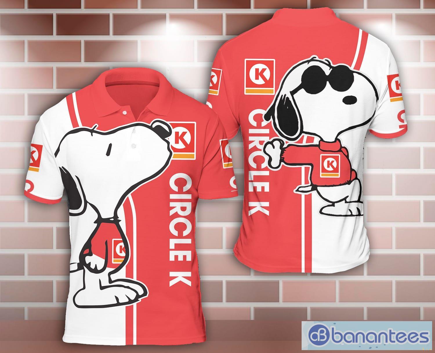circle k Snoopy Kiss 3D Polo Shirt For Sport Lover - Banantees