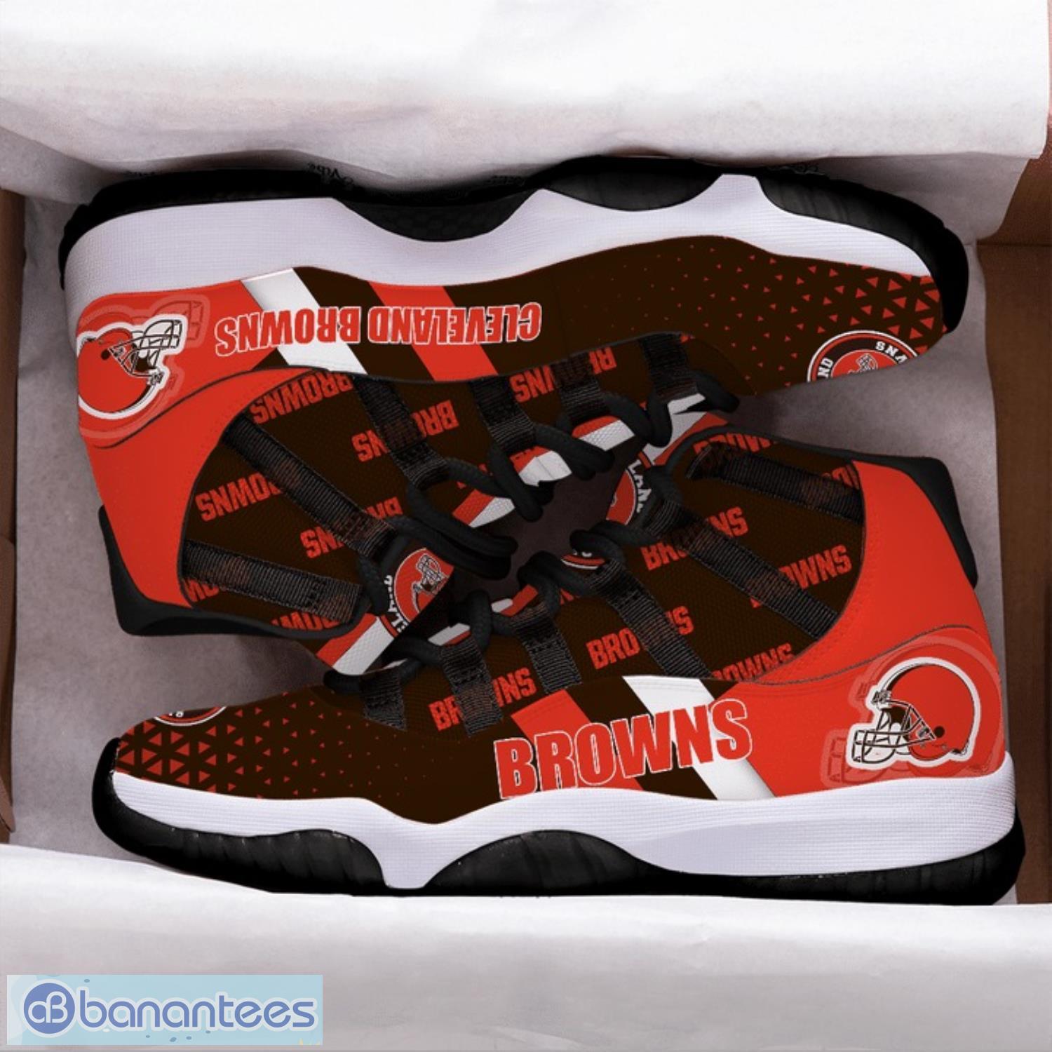 Cleveland Browns New NFL 3D Air Jordan 11 Sneakers For Men And Women -  Banantees