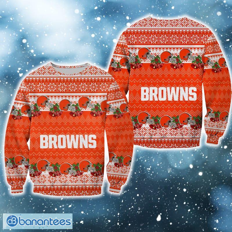 Cleveland Browns Christmas Snow Ugly Sweater For Men And Women Gift Fans  Holidays - Banantees