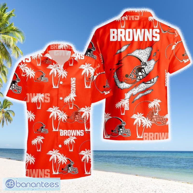 Cleveland Browns NFL Team Palm Tree Summer 2023 Hawaiian Shirt