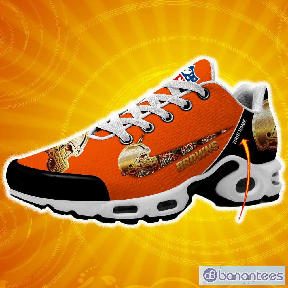 Cleveland Browns NFL Team Premium Sneakers Custom Name Air Cushion