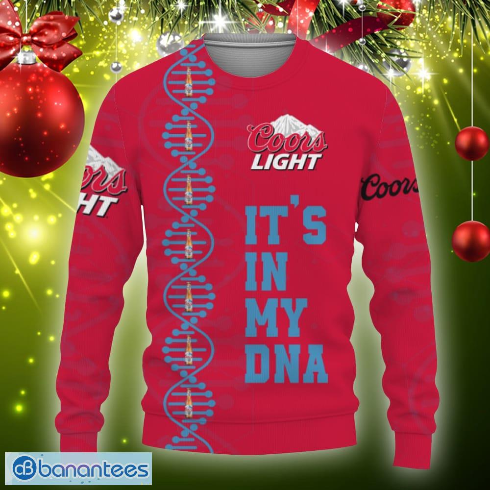 Coors Light Beers It's In My DNA Ugly Christmas Sweater Gift For Men And  Women - Banantees