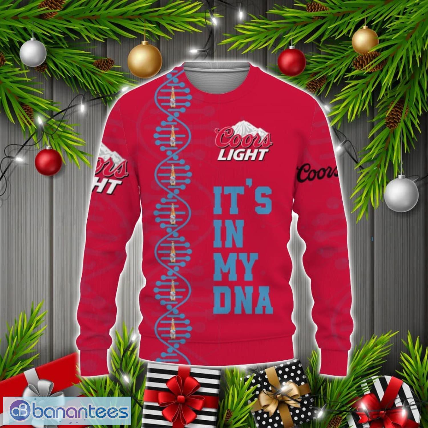 Coors Light Beers It's In My DNA Ugly Christmas Sweater Gift For Men And  Women - Banantees