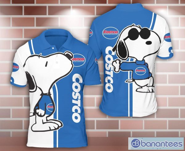 costco Snoopy Kiss 3D Sport Polo Shirt Nice Gift Product Photo 1