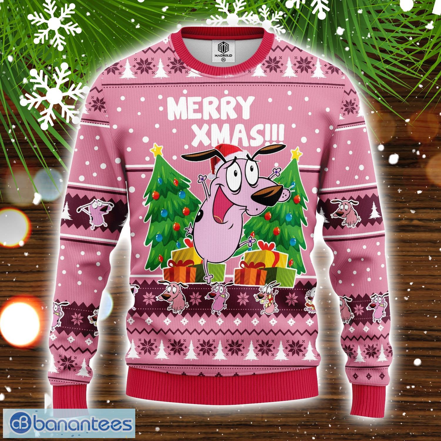 Couage The Cowardly Ugly Christmas Sweater Amazing Gift Cute Christmas Gift Product Photo 1