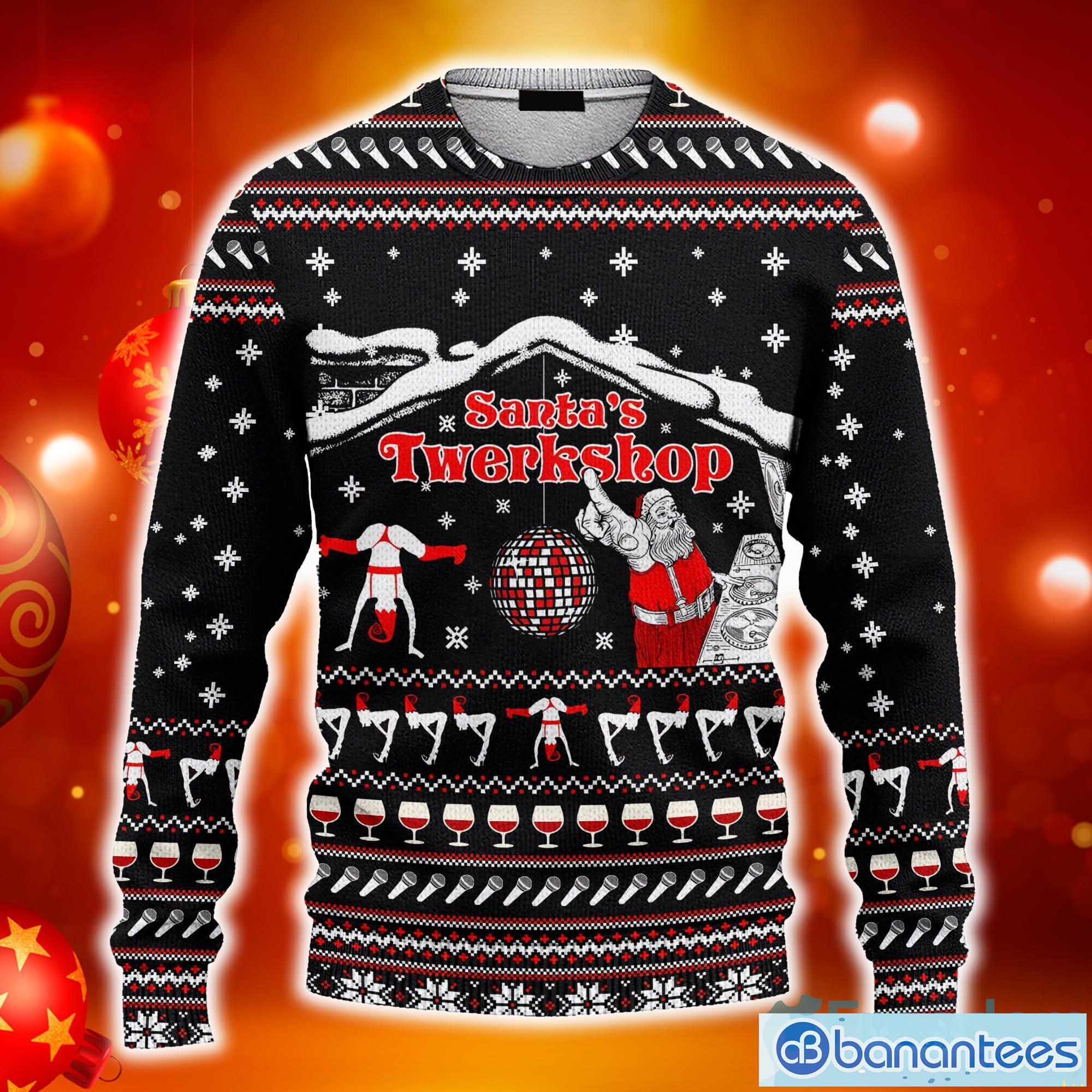 Custom Cosplay Santa s Twerkshop Ugly 3D Sweater AOP Gift For