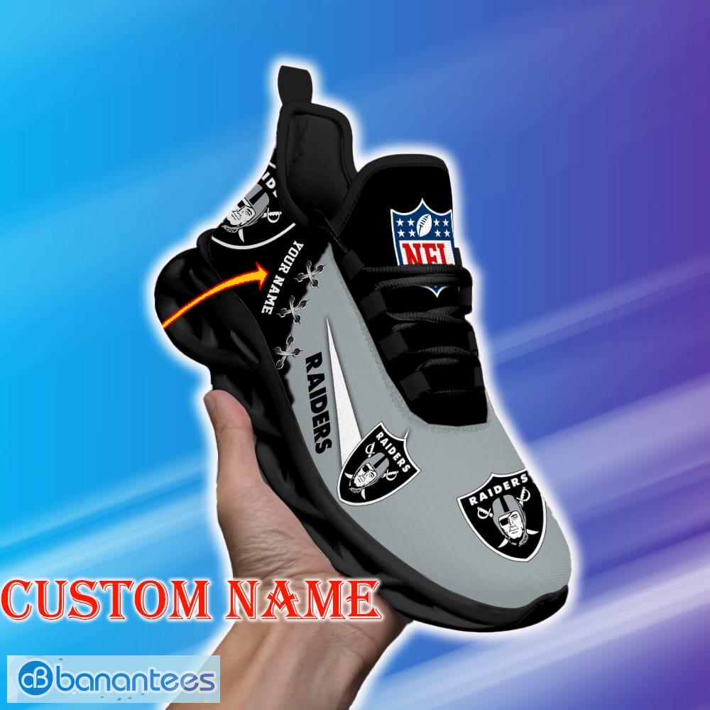 Custom Name Las Vegas Raiders NFL Max Soul Shoes Modern Gift Fans Running Sneakers New Shoes - Las Vegas Raiders Personalized NFL Premium Luxury Max Soul Shoes_1