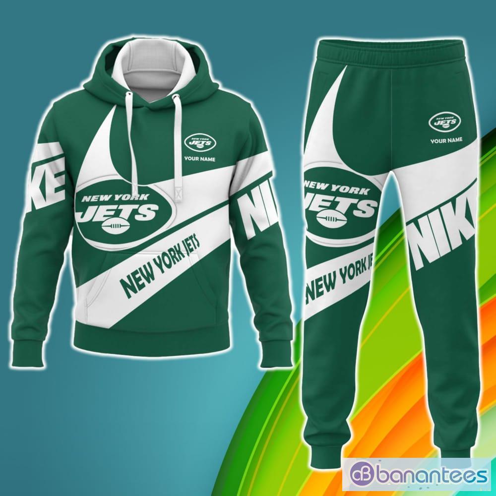 3D Hoodies Custom Men New York Jets All Over Printed 3D Hoodie - Banantees