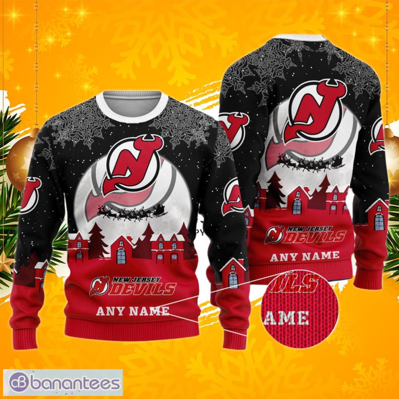 Custom New Jersey Devils Unisex Christmas Sweatshirt NHL Hoodie 3D