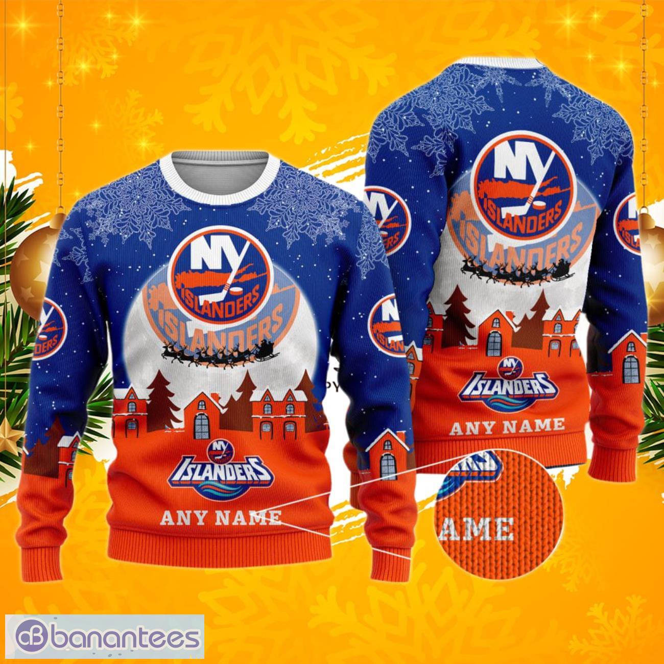 Custom Name And Number NHL New York Islanders Sweatshirt Hoodie 3D