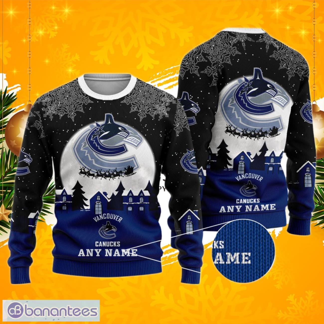 NHL Vancouver Canucks Christmas Ugly Sweater Print Funny Grinch Sweater For  Hockey Fans - The Clothes You'll Ever Need