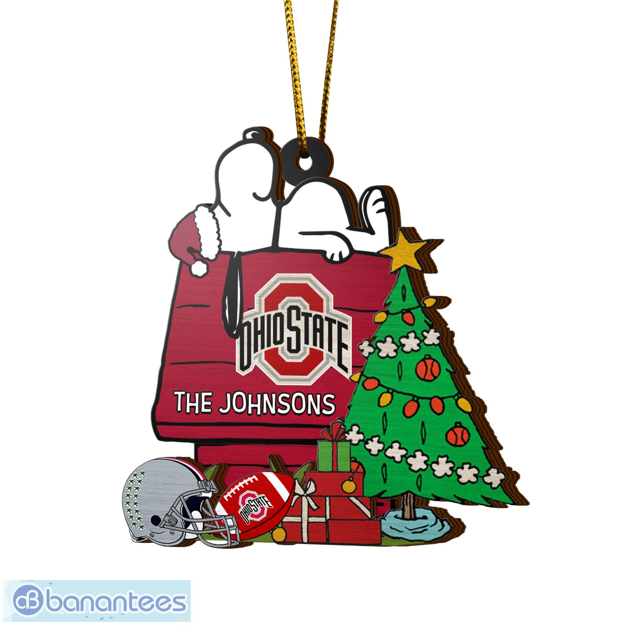 Funny Team Logo Ohio State Buckeye Christmas Tree Gifts For Fans