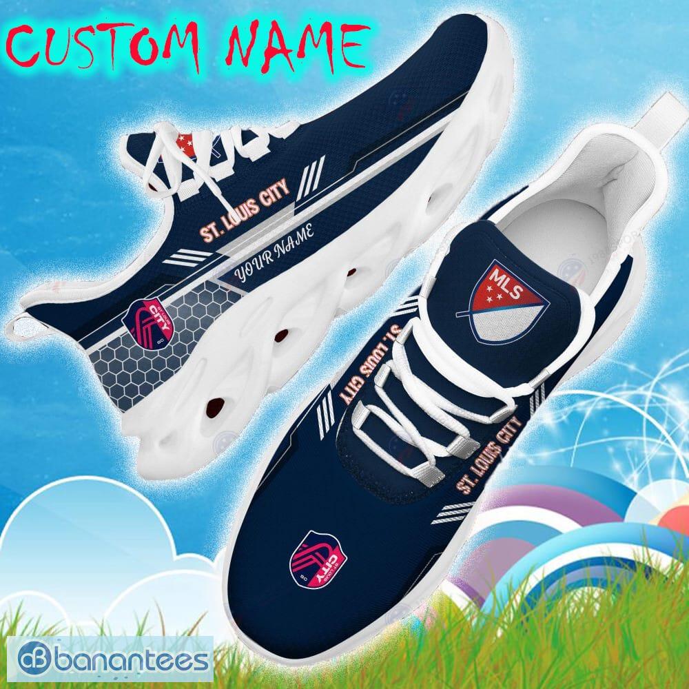Custom Name St. Louis City SC Navy Color Best Running Shoes For Fans Gift  Men And Women Clunky Sneakers - Banantees