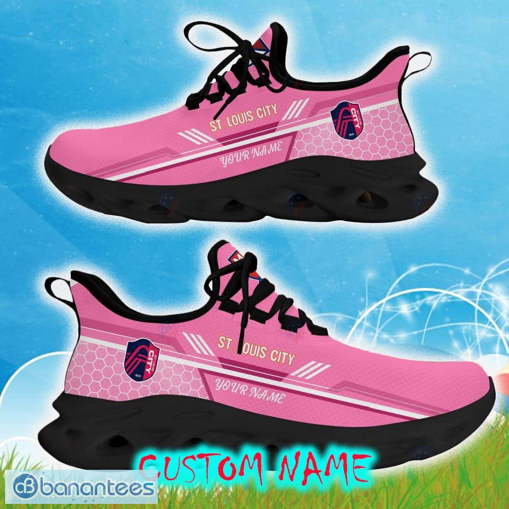 Custom Name St. Louis City SC Pink Color Best Running Shoes For Fans Gift  Men And Women Clunky Sneakers - Banantees