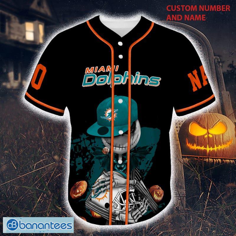 Miami Dolphins Baseball Jersey, Simple Team Color Design And Logo Graphic  in 2023