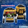 New York Giants Grinch Toilet 3D Ugly Christmas Sweater