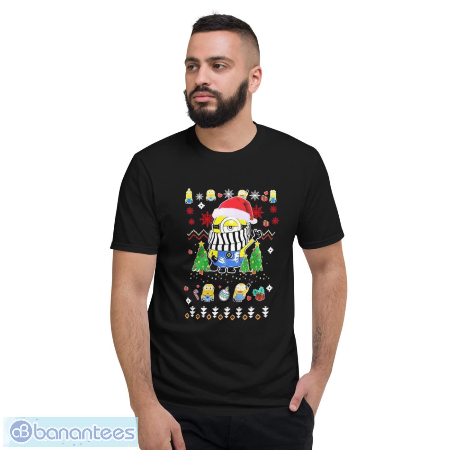 Cute Minions Santa Hat Ugly Christmas Shirt - Short Sleeve T-Shirt Cute Minions Santa Hat Ugly Christmas Shirt - Short Sleeve T-Shirt