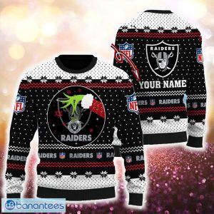 I Love Las Vegas Raiders NFL Grinch 3D Hoodie And Long Pants Set Gift  Christmas Personalized - Banantees