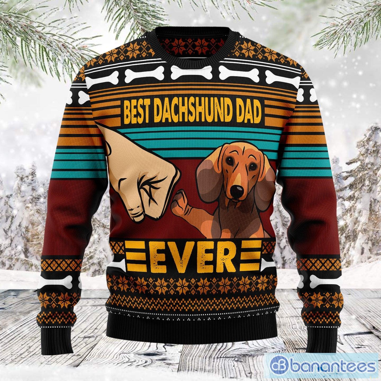 Wiener dog ugly outlet christmas sweater