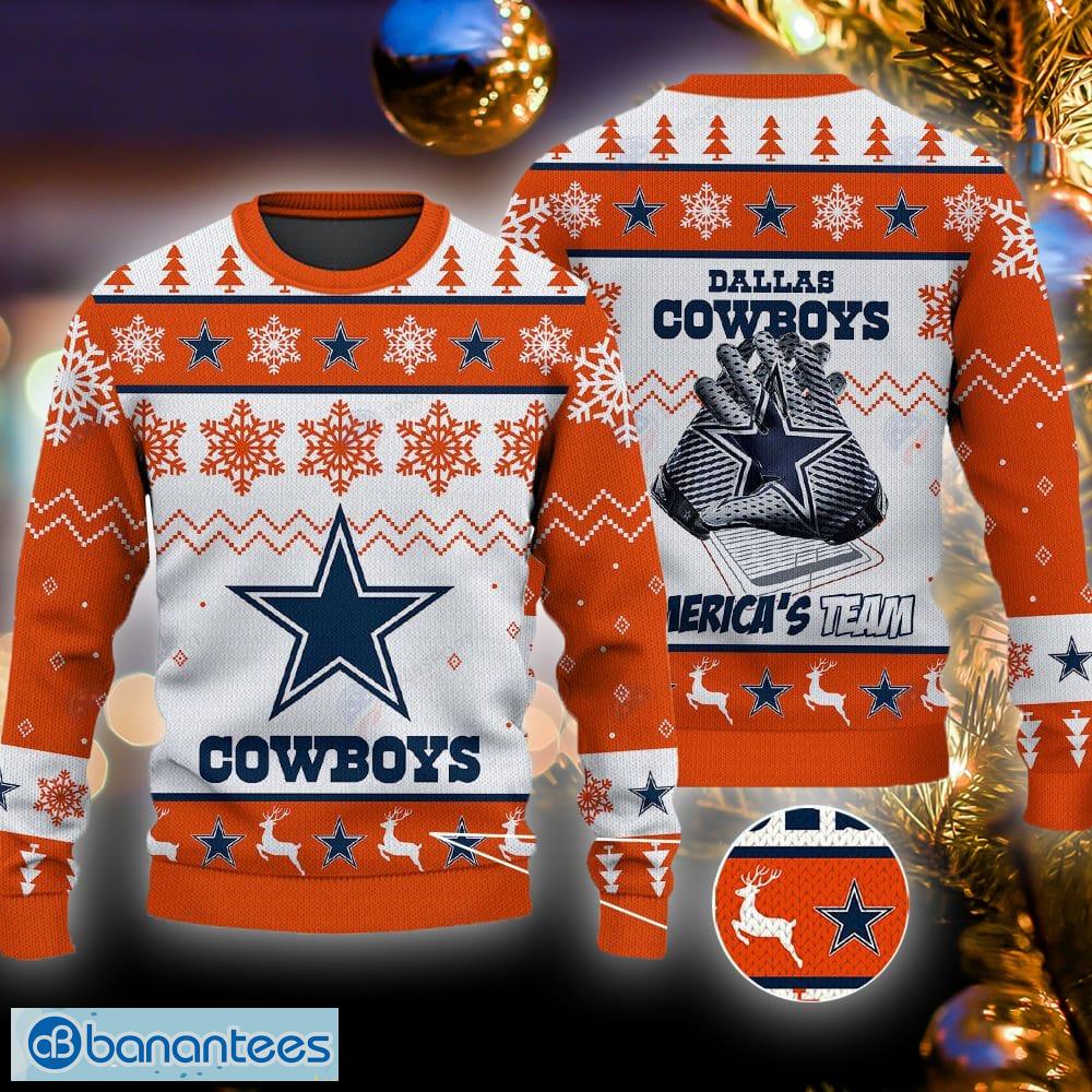 NFL Dallas Cowboys New Season Fun Ugly Christmas 3D Sweater - Banantees