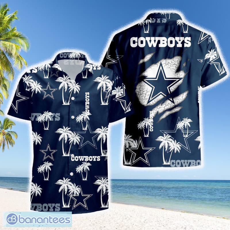 15% OFF Hot Dallas Cowboys Hawaiian Shirt Palm Tree Pattern – 4