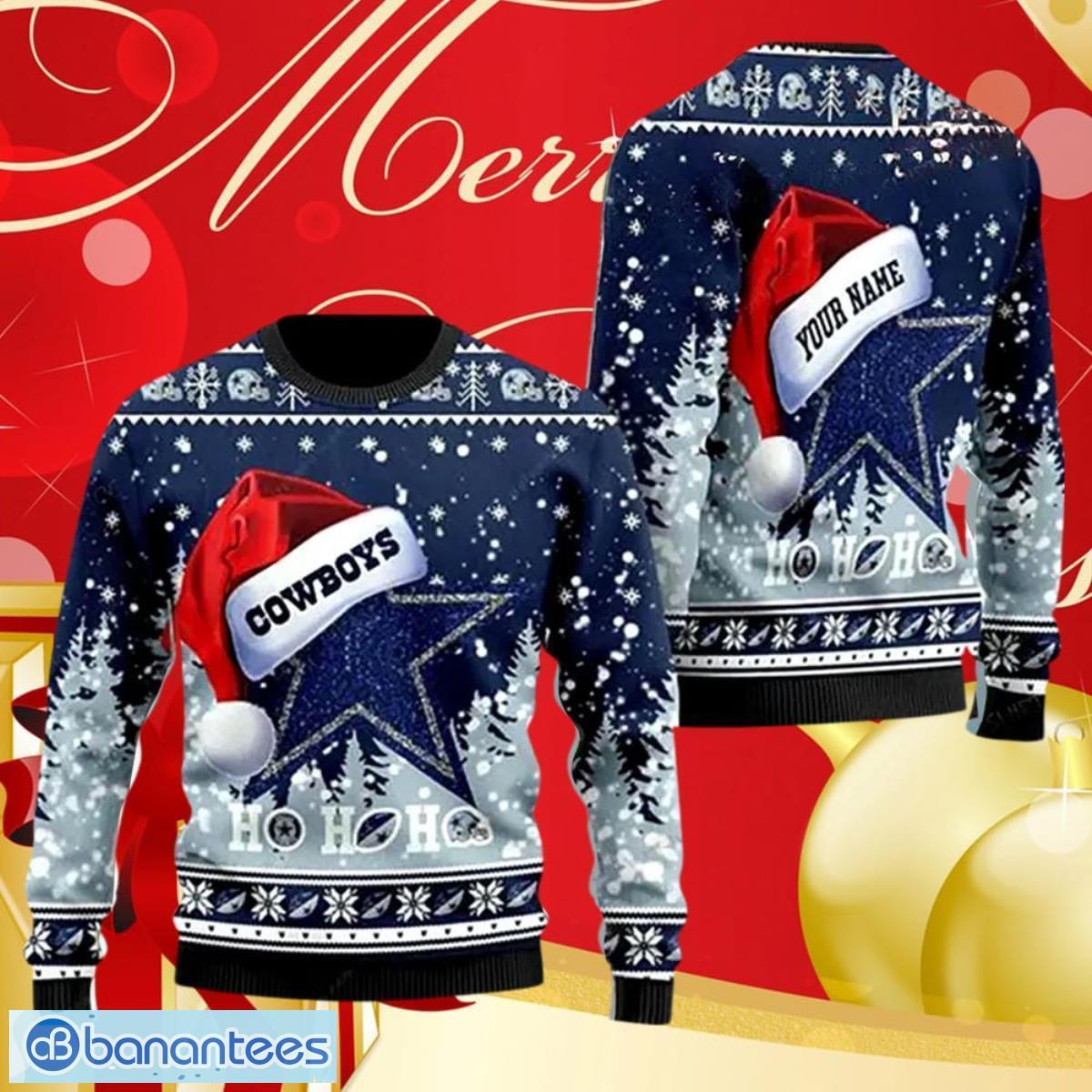 Personalised NFL Dallas Cowboys Christmas Sweater Gift - Teeholly
