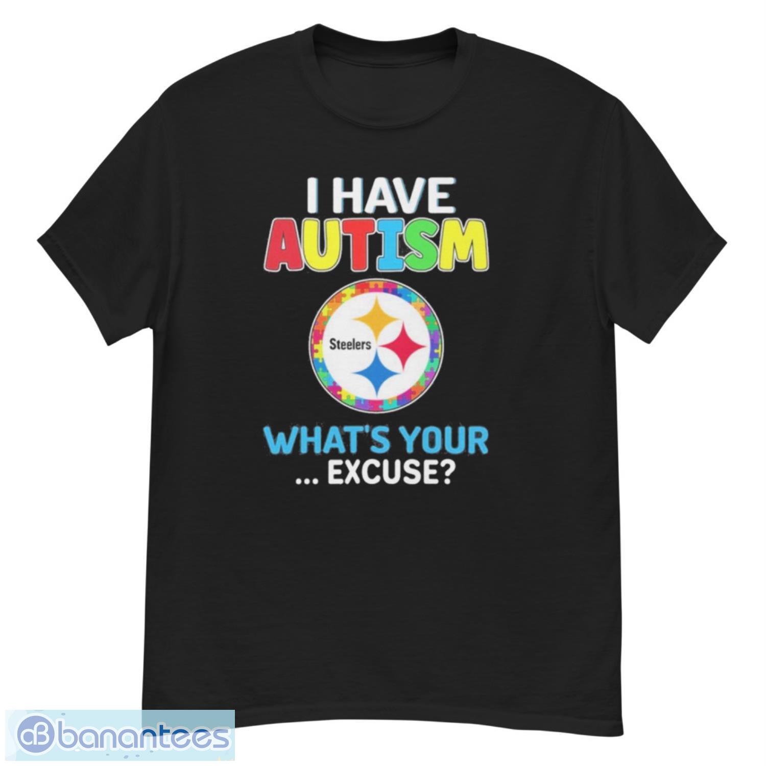 design-pittsburgh-steelers-i-have-autism-awareness-whats-your-excuse-shirt.jpeg Design Pittsburgh Steelers I Have Autism Awareness What’s Your Excuse Shirt - G500 Men’s Classic T-Shirt