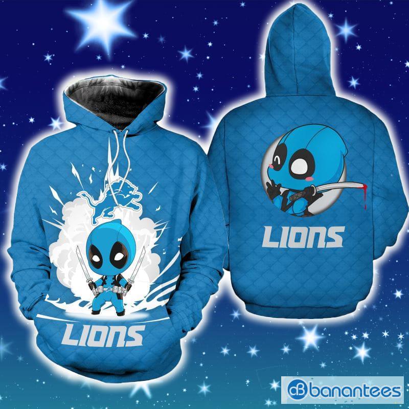 Detroit Lions Dead Pool Hoodie Zip Hoodie Christmas Fans All Over