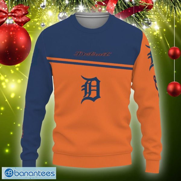 Personalized Detroit Tigers Football Team Logo Ugly Sweater - T