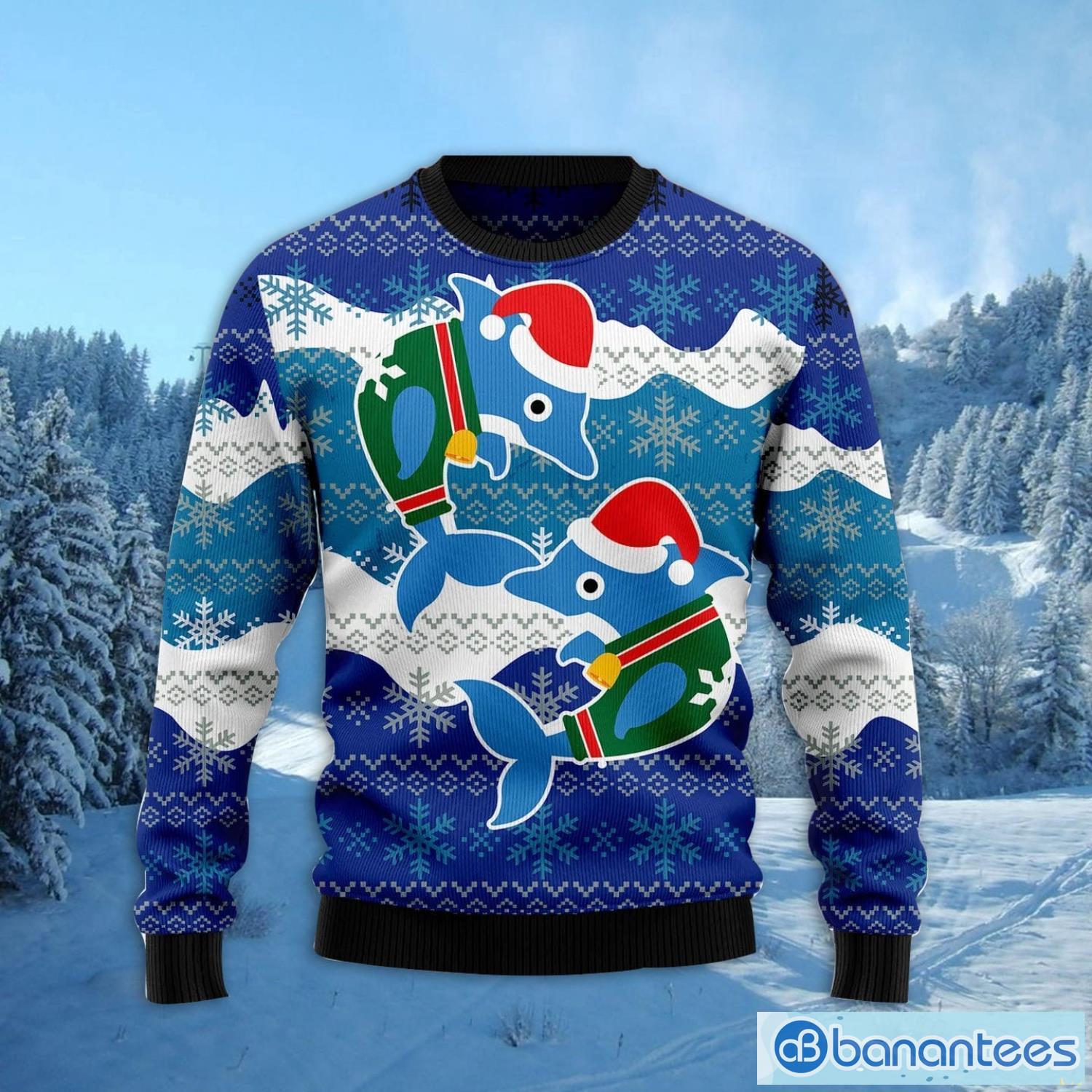 Dolphin deals christmas sweater