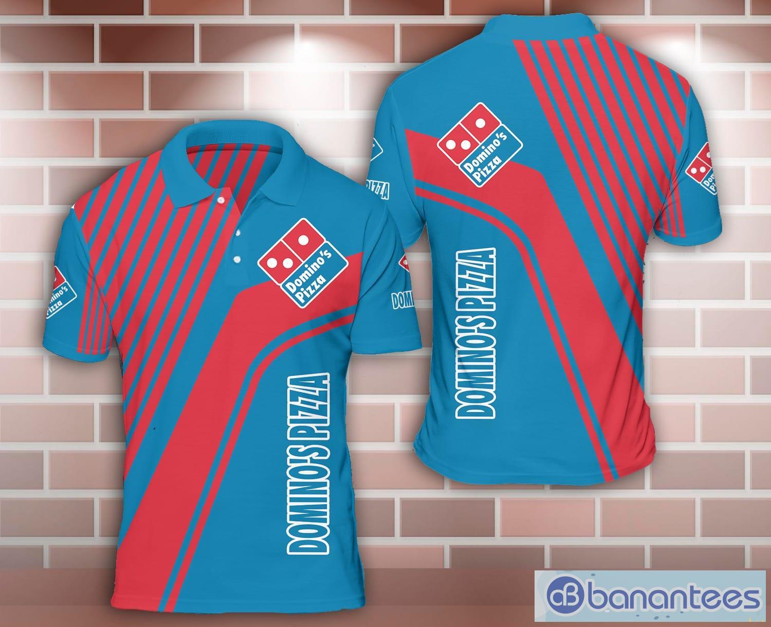 dominos pizza 3d sport polo shirt nice gift image domino's pizza 3D Sport Polo Shirt Nice Gift Product Photo