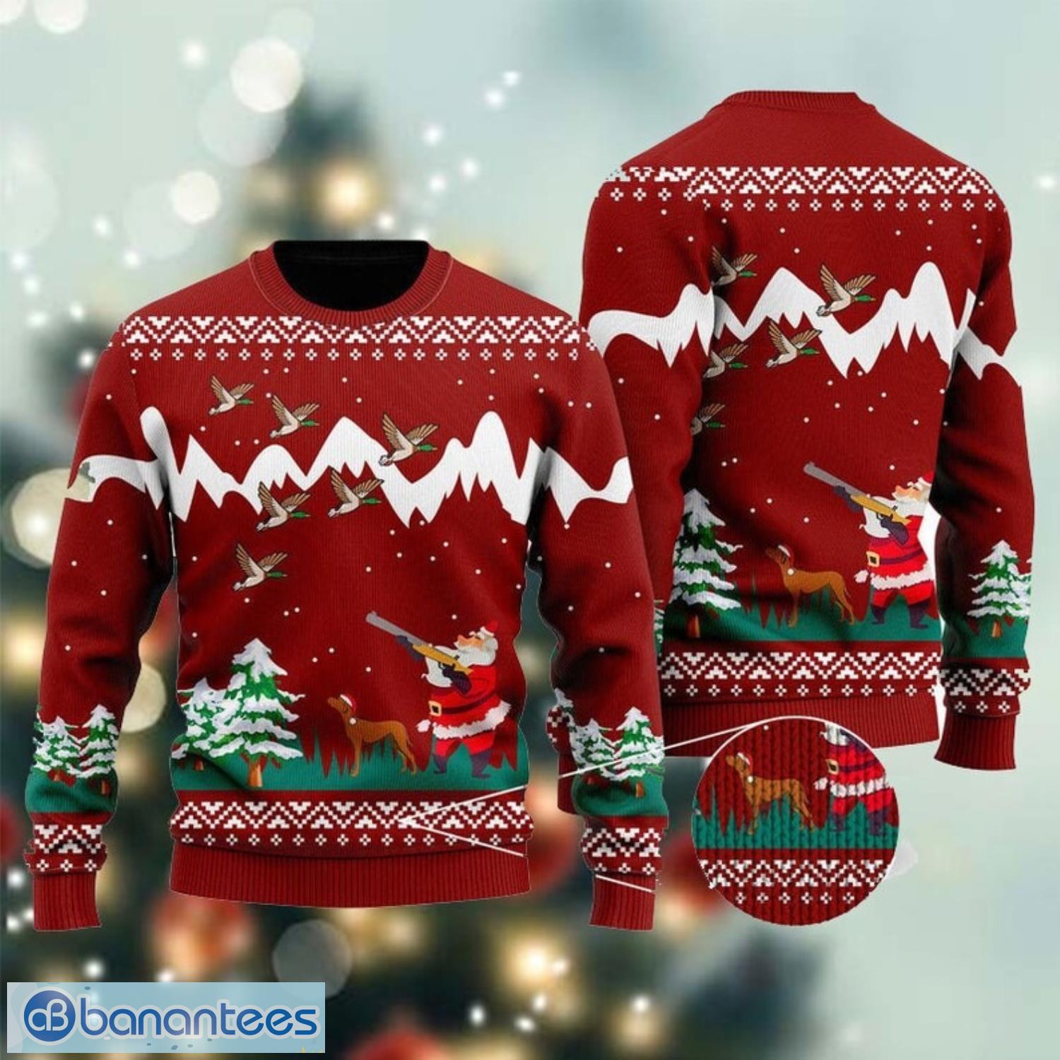 NHL Anaheim Ducks Santa Claus Snowman Ideas Logo Ugly Christmas Sweater For  Fans - Banantees